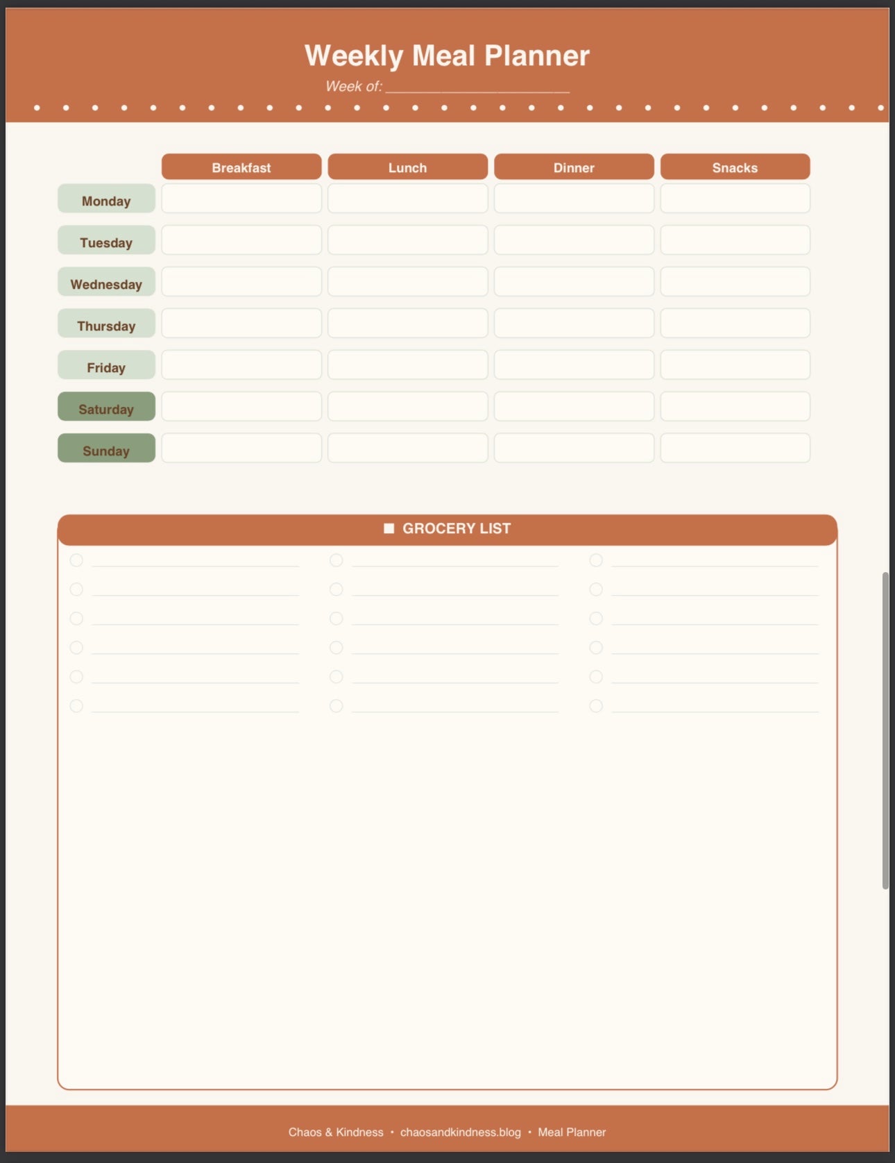 The Working Mom Home Management System Printable PDF Bundle