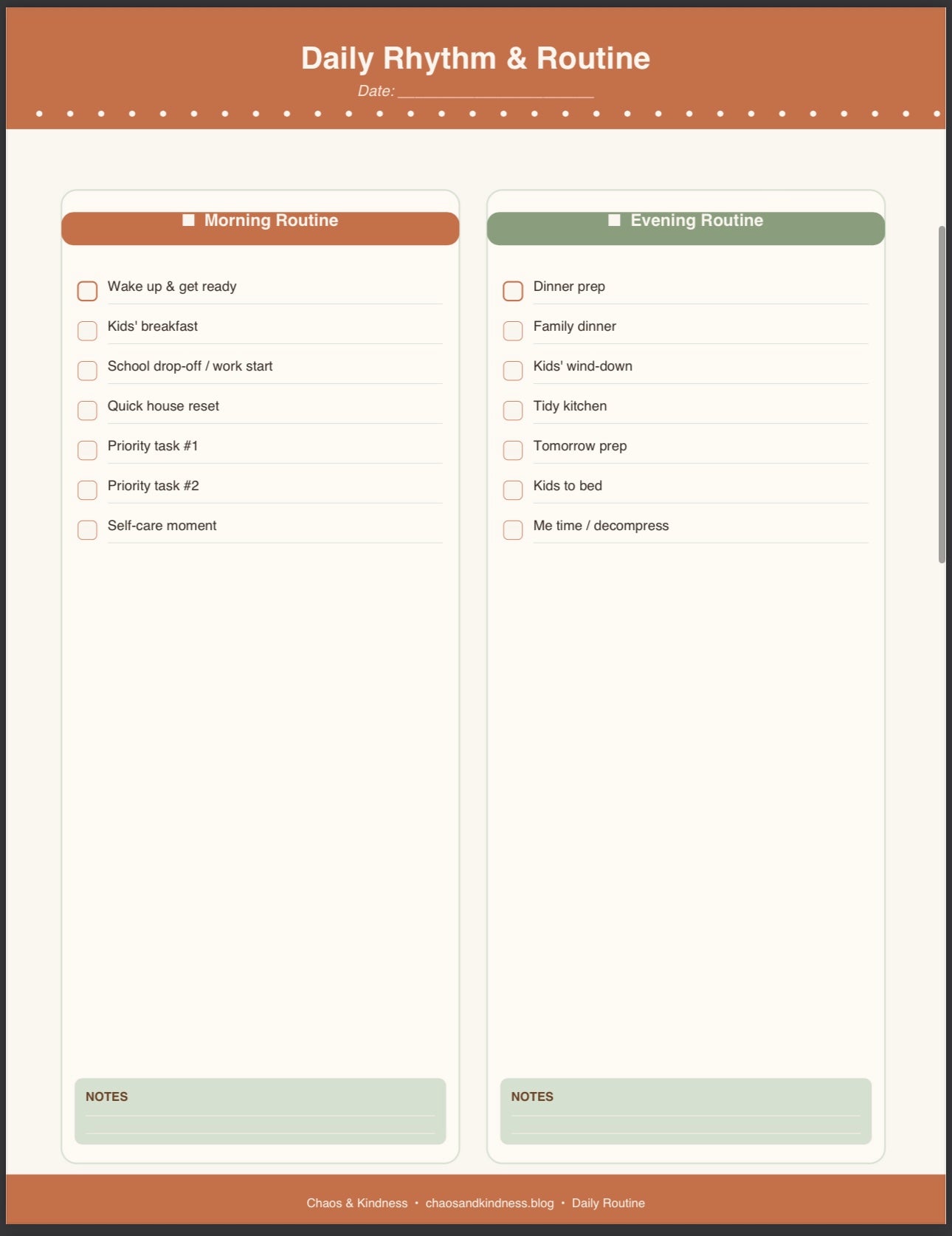 The Working Mom Home Management System Printable PDF Bundle