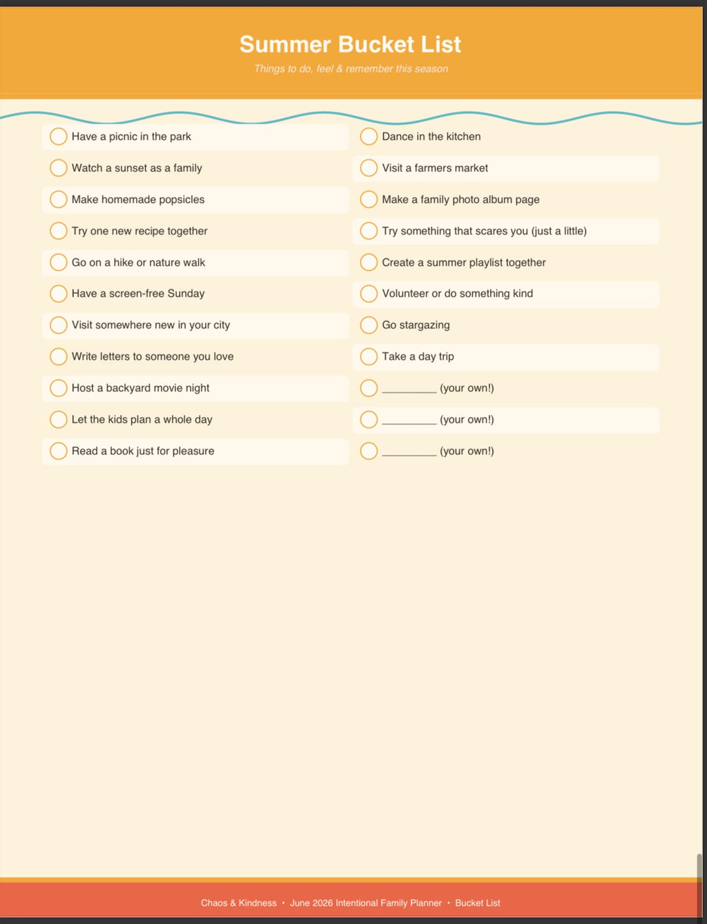 The Intentional Family Planner — Monthly PDF Subscription