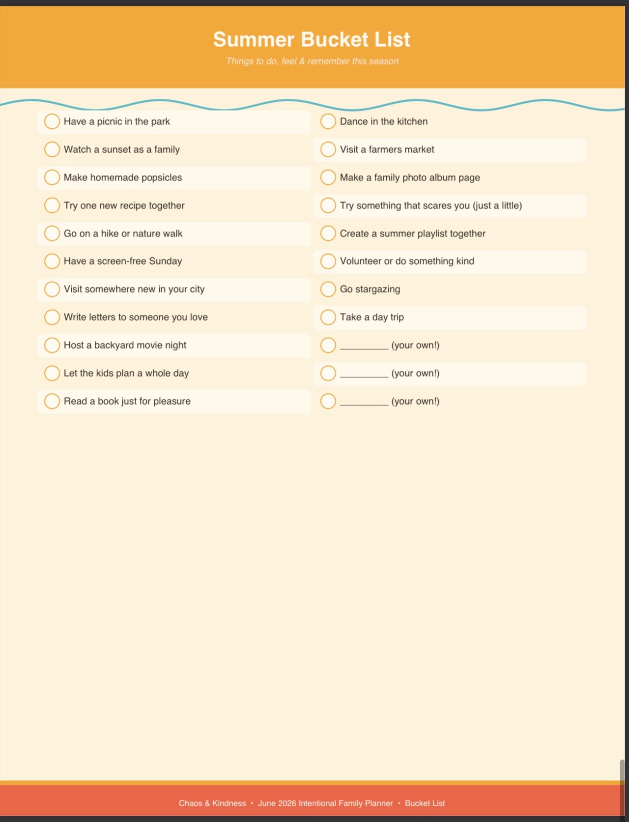 The Intentional Family Planner — Monthly PDF Subscription