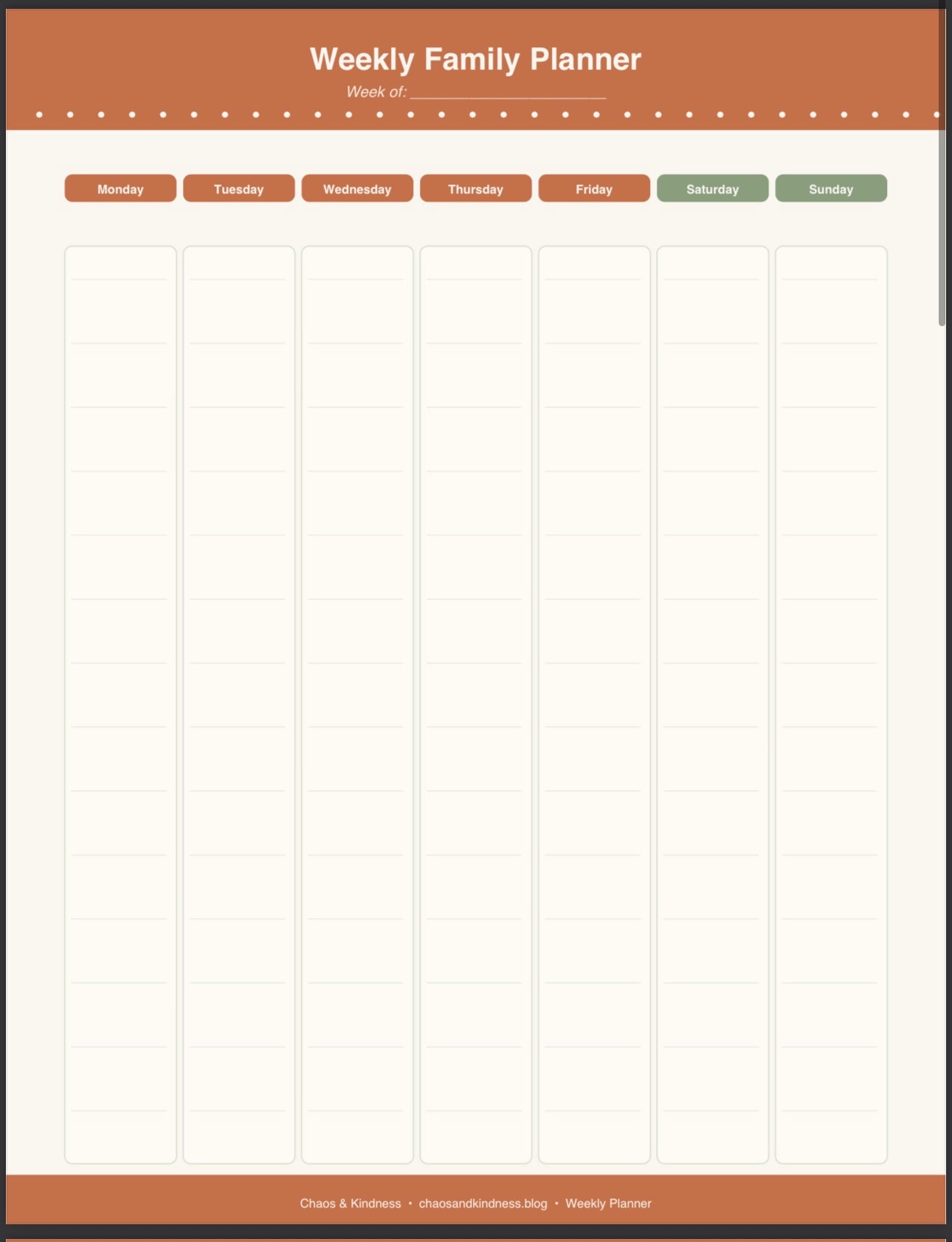 The Working Mom Home Management System Printable PDF Bundle