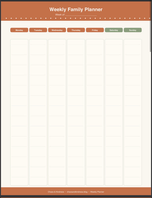 The Working Mom Home Management System Printable PDF Bundle